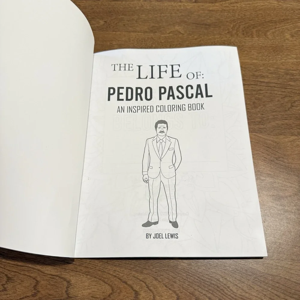 Pedro Pascal Coloring Book for Adults The Life Inspired Joel Lewis NEW Paperback
